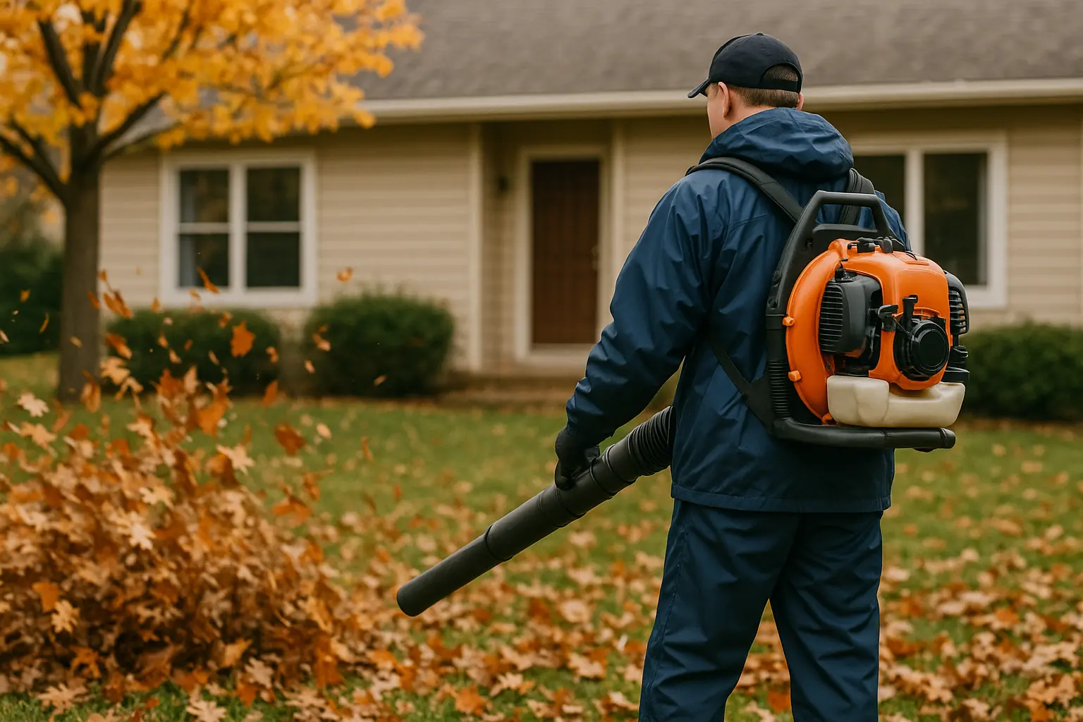 reppupuhallin käytössä