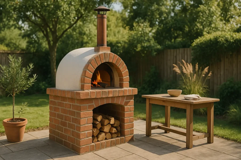 aito italialainen puulämmitteinen pizzauuni