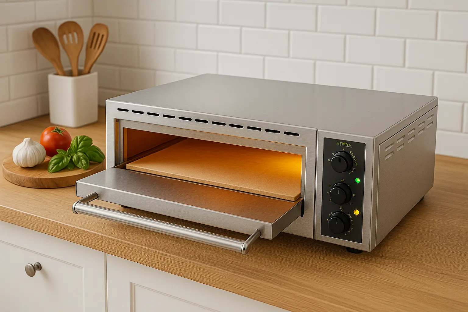 sähköinen pizzauuni keittiössä