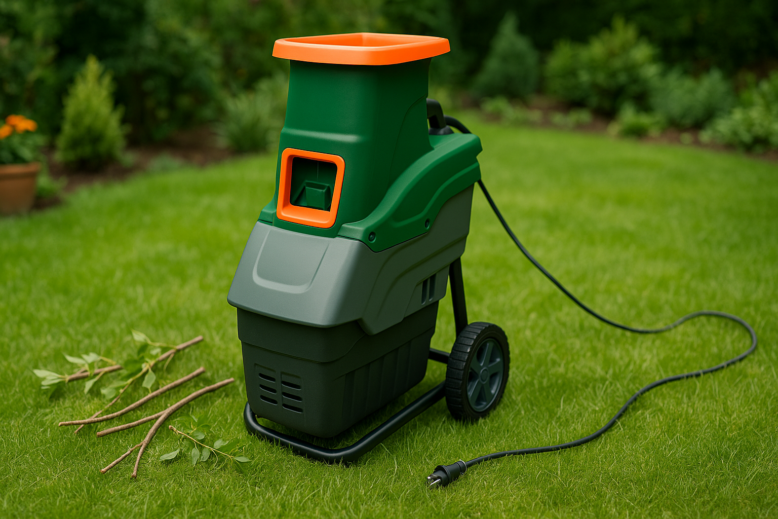 oksasilppuri ja sähköjohto