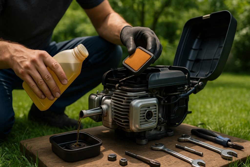 paikallismoottorin huoltoa