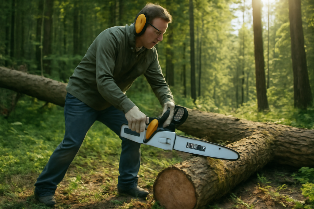 akkusaha käytössä